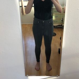 Zara High Waisted Skinny Jean in Smoked Grey
